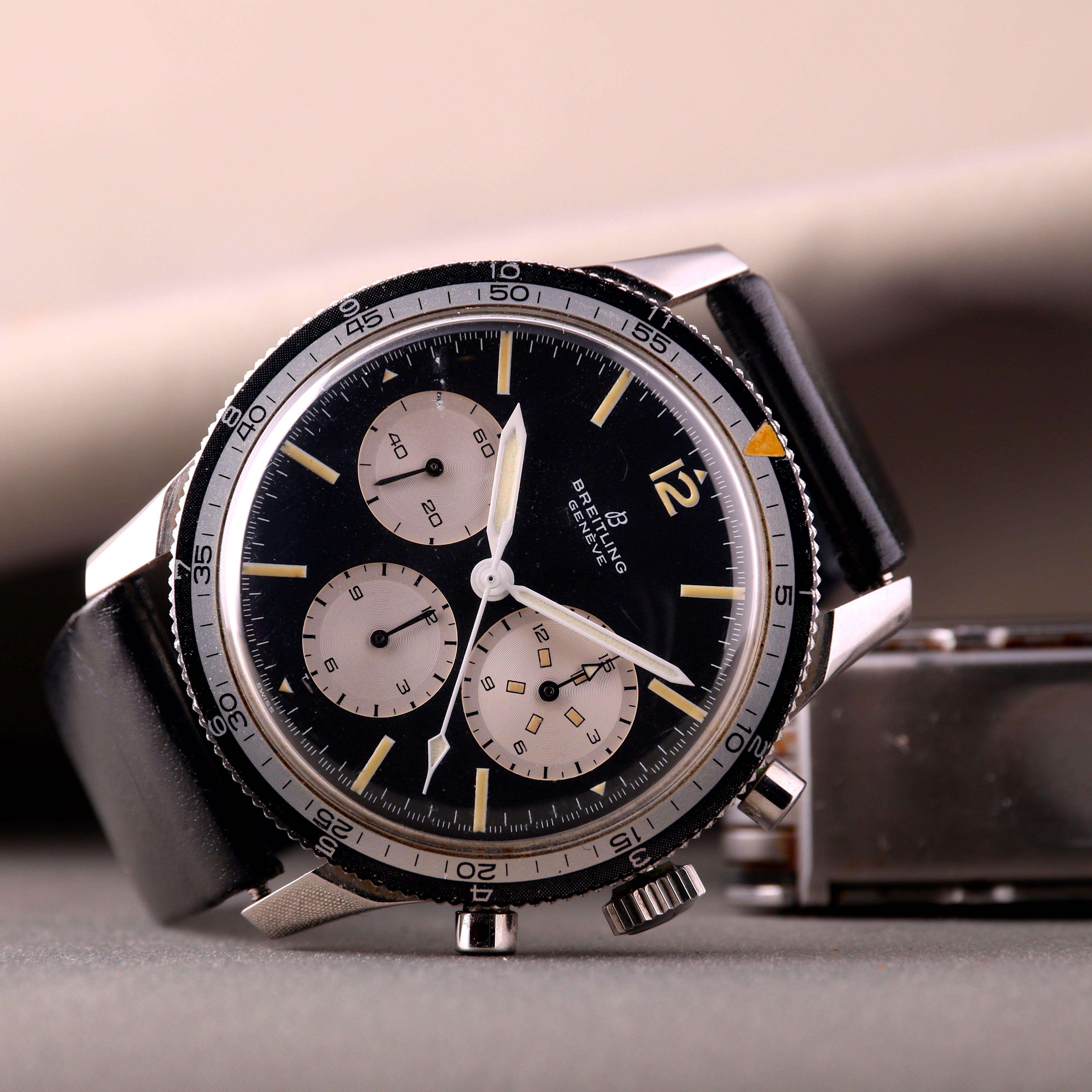 Breitling Jean Claude Killy ref 765 CP CoPilot With black dual Bezel Vintage Breitling watches for sale