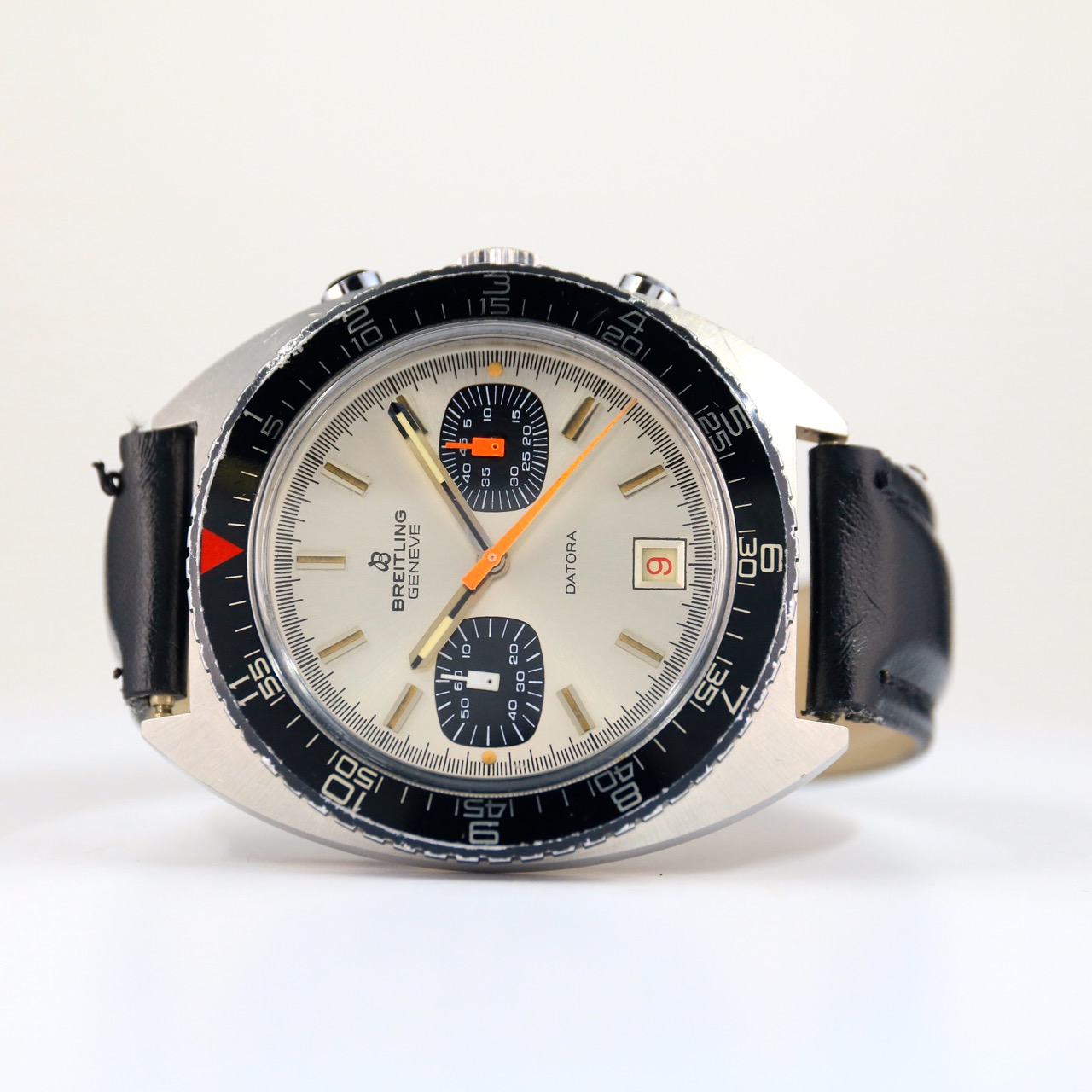 Breitling ref 2034 Datora with beautiful Panda dial Vintage Breitling watches for sale