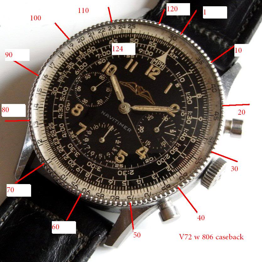How to date the early Breitling Navitimers by bezel beads Vintage Breitling watches for sale